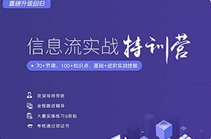 【媒体运营】《信息流广告实战特训营第37期》[百度网盘下载]