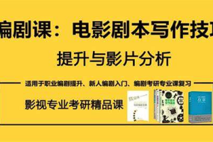 【写作教学】《电影剧本写作技巧提升分析》[MP4][百度网盘下载]