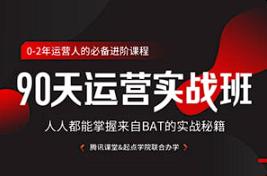 【运营】《90天运营实战班 掌握BAT秘籍》[百度网盘下载]