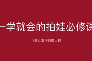 《一学就会的拍娃必修课》[MP3][1.20GB][百度网盘下载]