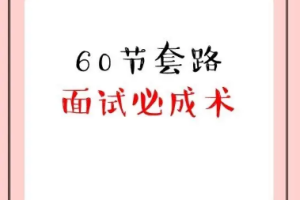 《60节套路面试必成术》MP4教程[MP4][2.21GB][百度网盘下载]