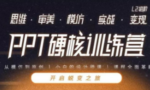 珞珈《PPT硬核训练营》课程(完整版/附带素材)[MP4/JPG][4.57GB][百度网盘下载]
