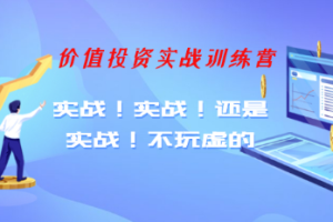 《叶城价值投资训练营》文档课程[PDF][34.71MB][百度网盘下载]