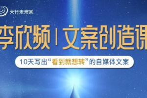《李欣频的文案创意课》[M4A/MP3][446.86MB][百度网盘下载]