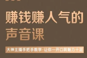 《赚钱赚人气的声音课》[MP3/PDF/79.40MB]][百度网盘下载