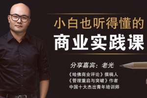 老光：小白也能听得懂的商业实战课【完结】[mp3][百度网盘下载]