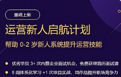 三节课《运营新人启航计划》视频[MP4/2.20GB][百度网盘下载