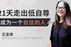 王亚南《21天走出低自尊，成为一个自信的人》[MP3][406.64MB][百度网盘下载]