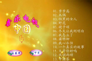音乐专辑碟[群星 – 中国音乐电视4[DVDISO][4G][百度网盘下载]
