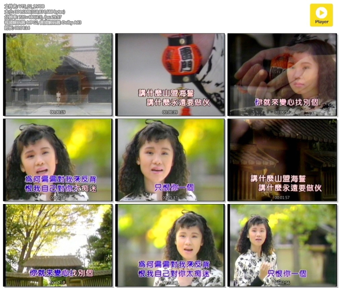 音乐专辑碟[黄乙玲 – 金曲专辑][LD转][KTV][ISO][3.96G][百度网盘]